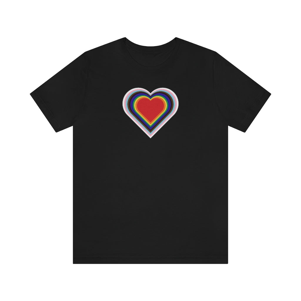 PRIDE Forward Heart Unisex Jersey Short Sleeve T-shirt