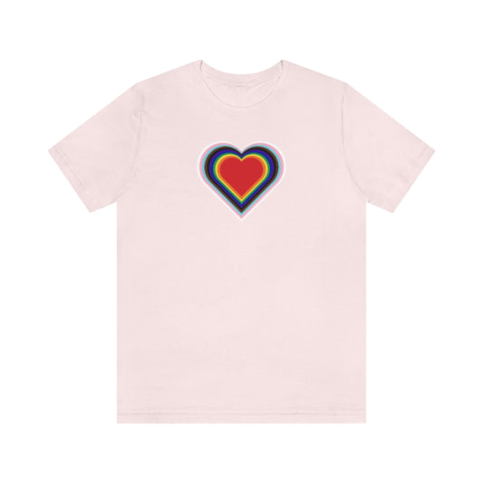 PRIDE Forward Heart Unisex Jersey Short Sleeve T-shirt