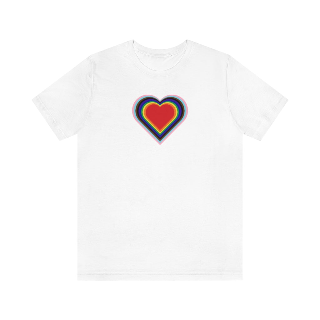 PRIDE Forward Heart Unisex Jersey Short Sleeve T-shirt
